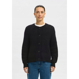 SELECTED FEMME DAMSKI CZARNY SWETER ROZPINANY M 17BA