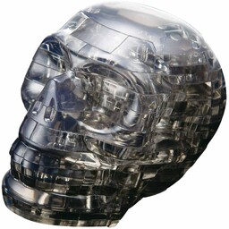 Crystal Puzzle czaszka 3D przezroczyste wzornictwo 49 części