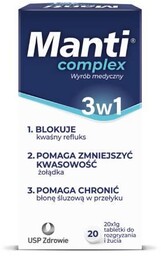 Manti Complex 3w1, 20 tabletek do rozgryzania
