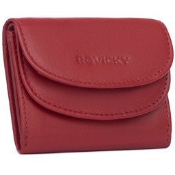 Elegancki skórzany mały portfel damski Rovicky