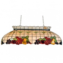 Lampa Witrażowa Sufitowa Podłużna Owoce Clayre & Eef