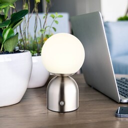 Globo Lampa stołowa LED Julsy, możliwość ściemniania, aluminiowy