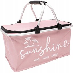 KOSZYK TURYSTYCZNY SKŁADANY TERMICZNY 35L REDCLIFFS RÓŻ