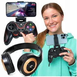 Gamepad Pad do Telefonu do grania Bezprzewodowe Słuchawki