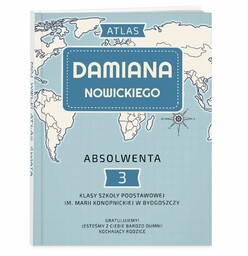 Atlas geograficzny z nadrukiem dla chłopca na absolutorium
