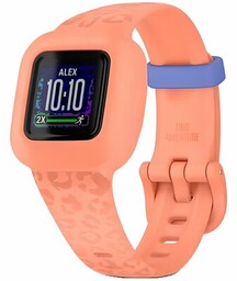 GARMIN Smartband Vivofit Junior 3 Leopard Pomarańczowy 120