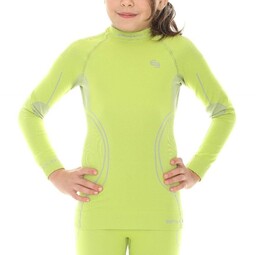 Brubeck LS11450 Bluza dziewczęca Thermo limonka