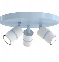 Dziecięca Lampa Sufitowa Plafon Niebieski Led GU10