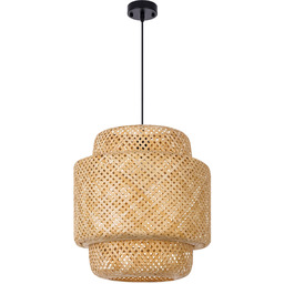 LAMPA WISZĄCA NATURALNA BAMBUSOWA ŻYRANDOL DO SALONU