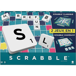 Mattel Games Scrabble dwa w jednym, wersja: francuska,