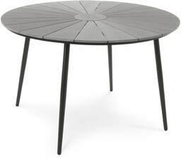Stół ogrodowy okrągły 120 cm Palermo - Szary