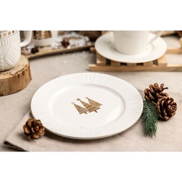 Talerz deserowy golden christmas tree 20,5 cm 6