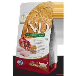 Farmina N&D Ancestral Grain Feline Neutered Chicken&Pomegranate 5kg