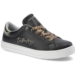 Tommy Hilfiger Czarne Sneakersy Damskie Modne Buty