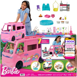 Duży Kamper Barbie 2w1 Pojazd i Domek