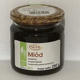 PUCER Miód spadziowy ze spadzi iglastej 400g -