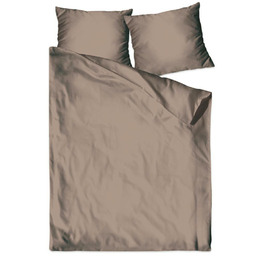 Greno Pościel satynowa 140x200 beżowa jednobarwna Bielbaw