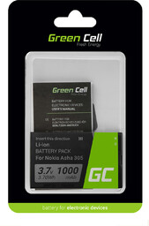 Bateria Green Cell BL-4U do telefonu Nokia 206