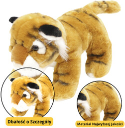 DLA DZIECI MASKOTKA TYGRYS BRĄZOWY