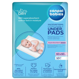 CANPOL BABIES Wielofunkcyjne podkłady higieniczne 60x60cm (78/006), 10szt.