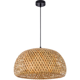 LAMPA WISZĄCA BAMBUSOWA BOHO DO JADALNI I SALONU