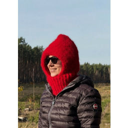 Pakamera Balaclava z wełny alpaki kaptur komin