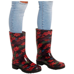 Kolorowe kalosze gumiaki damskie wielokolorowe