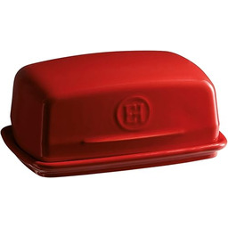 Emile Henry naczynie na masło ceramiczne, burgundowe, 16,5