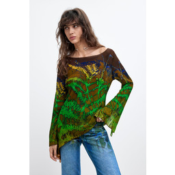Desigual asymetryczna bluzka we wzory M. C. Lacroix