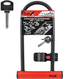 Zapięcie rowerowe ProX U-Lock 180x320mm red 2 kluczyki