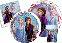 Party Tableware Set Disney Frozen II for 8
