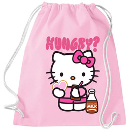 Worek Plecak Różowy HUNGRY? Hello Kitty Pink Bajka