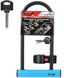 Zapięcie rowerowe ProX U-Lock 180x320mm blue 2 kluczyki