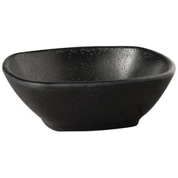 Miska kwadratowa z melaminy 0,2L czarna I APS