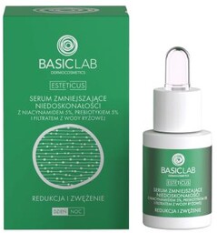 BASICLAB Esteticus Serum zmniejszające niedoskonałości Redukcja i Zwężenie,