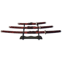 Katany HATTORI HANZO Red HH029 Rosso zestaw 3