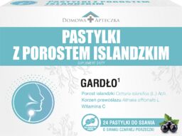 Pastylki z Porostem Islandzkim, smak czarnej porzeczki, 24