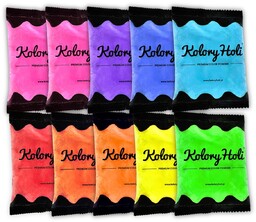 Kolory Holi Puder sypki Zestaw mix kolorów 10x70g