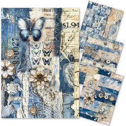 Zestaw papierów ryżowych do decoupage A4 - Ciao