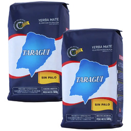 Zestaw Yerba Mate Taragui Sin Palo Despalada 2x500g