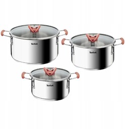 Zestaw garnków Tefal Opti'Space stal nierdzewna 6 el.