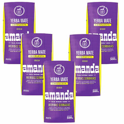 Yerba Mate Amanda Hierbas Serranas (Ziołowa) 5x500g 2,5kg