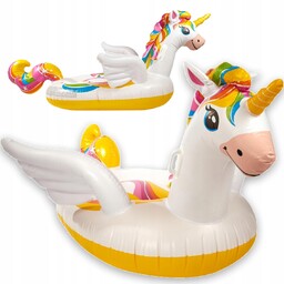 Dmuchany Jednorożec Do Pływania Materac Koło Bardzo Duże