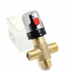 Mosiężny Termostatyczny Zawór Mieszający 3-DROŻNY DN15 Do Regulacji