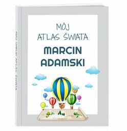 Atlas geograficzny z nadrukiem dla chłopca na Dzień