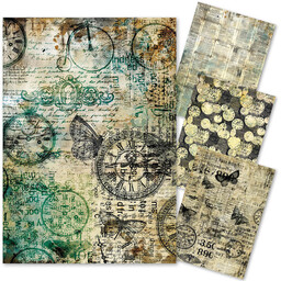 Zestaw papierów ryżowych do decoupage A4 - Ciao