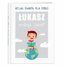 Atlas geograficzny z nadrukiem dla chłopca na imieniny