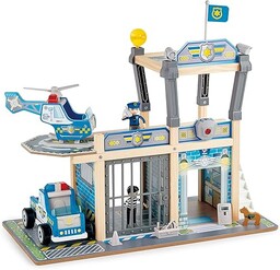 Sustainable Wood Toy, Toy Police Car And Helicopter,