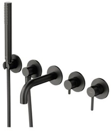 OMNIRES Y1237/1SGR Y bateria wannowa 5-otworowa podtynkowa grafit