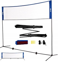 Nils 3W1 Siatka Multifunkcyjna Badminton+Tenis+Siatkówka Pokrowiec Pełny